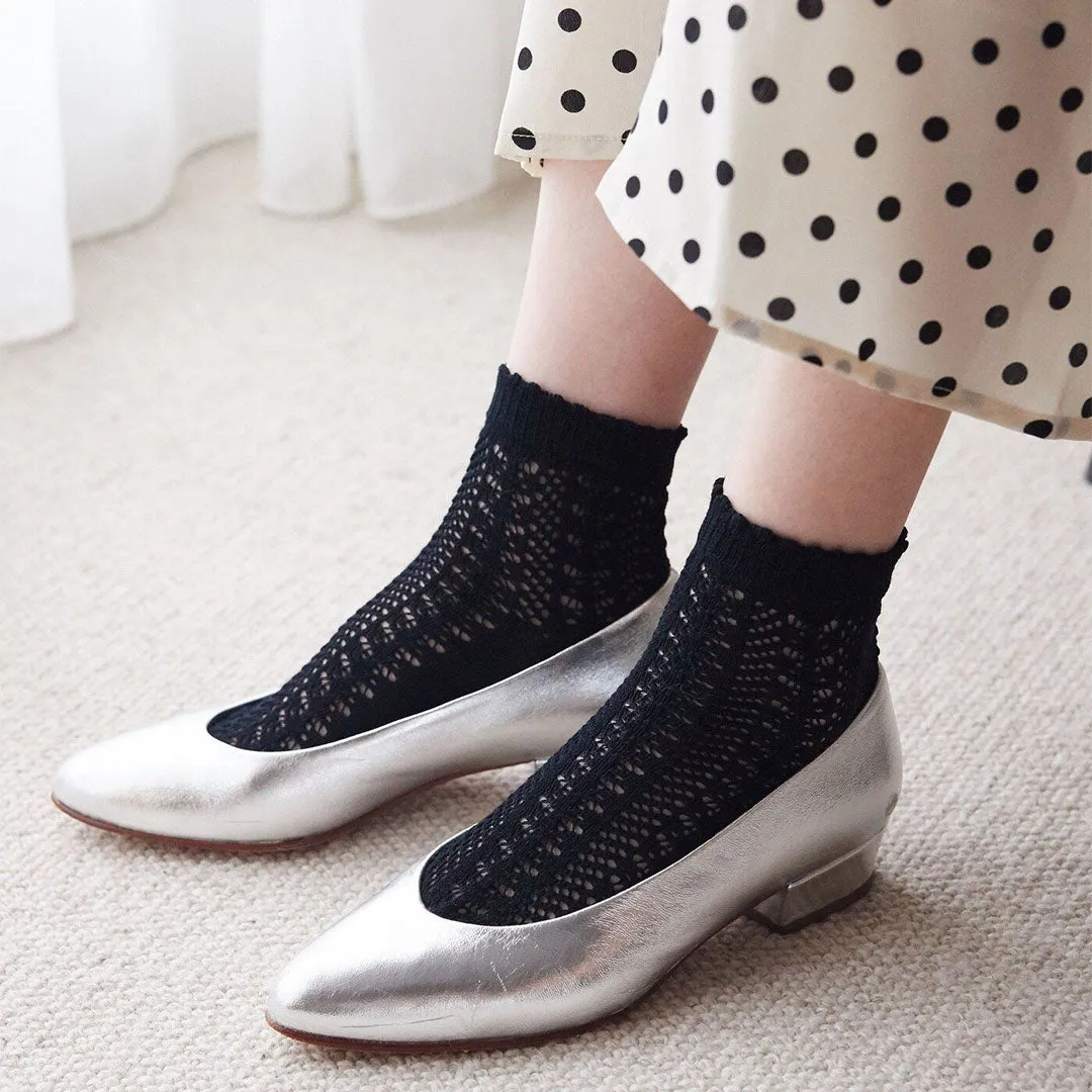 011132881 Irmack Mesh Ankle Socks M