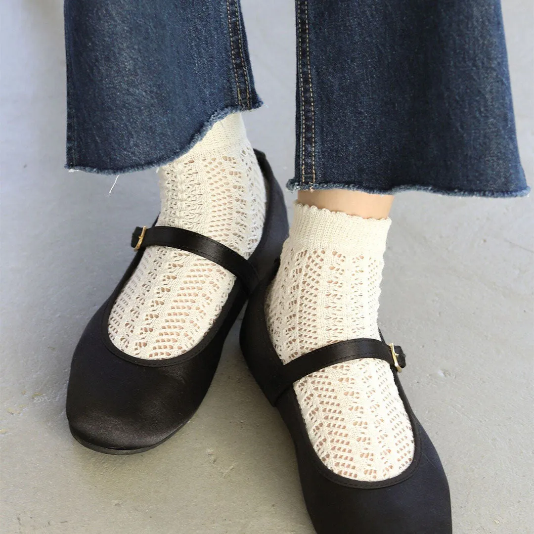 011132881 Irmack Mesh Ankle Socks M