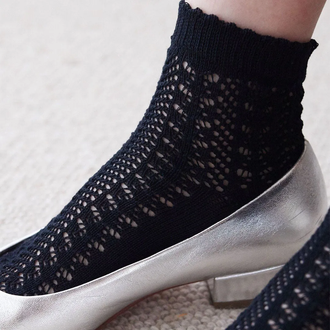 011132881 Irmack Mesh Ankle Socks M