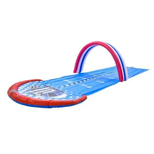 16' Red White and Blue 2-Person Race Track Inflatable Ground Water