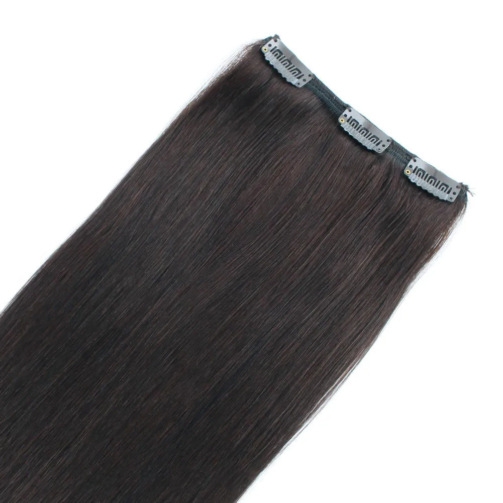 160g Dark Brown 2# Clip In Hair Extensions 20"