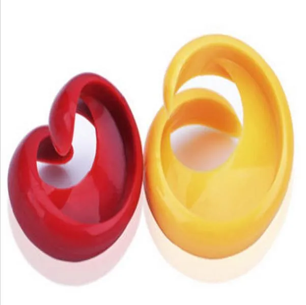 2 PCs Manual Fancy Sausage Cutter Spiral Barbecue Hot Dogs Cutter Slicer