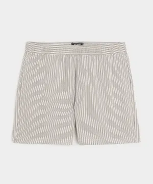 5" Striped Poplin Short