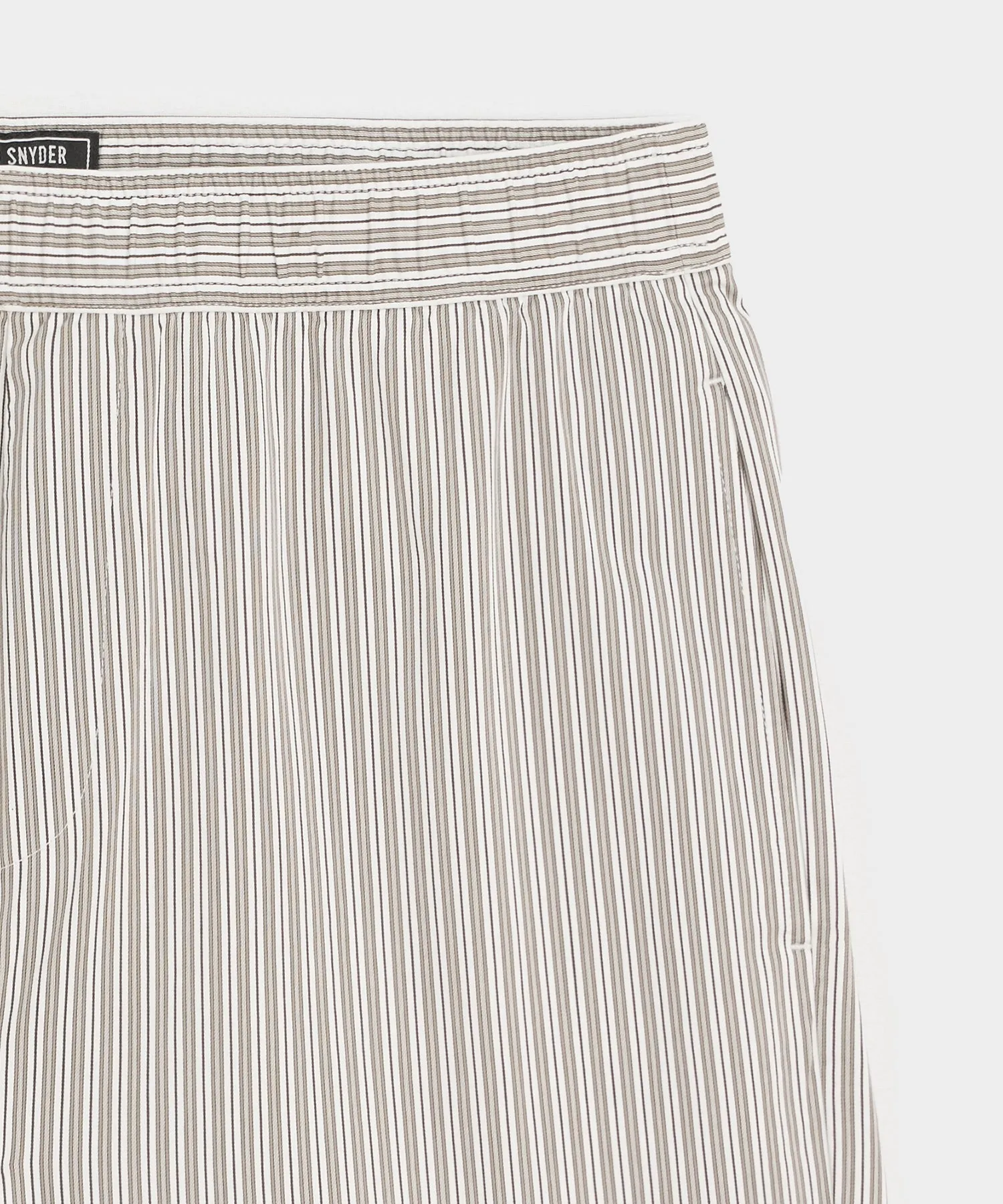 5" Striped Poplin Short