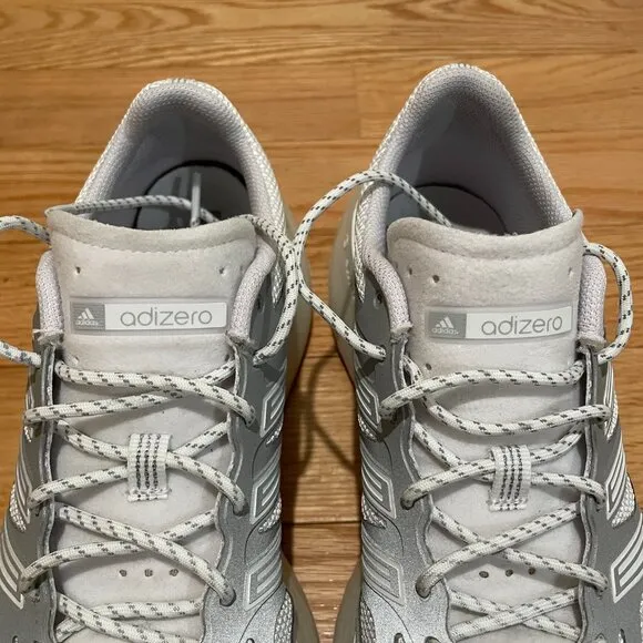 Adidas Adizero Aruku Cloud White/Silver Metallic 10 Mens Sneakers
