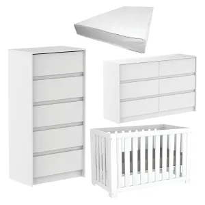 Adriana bassinette trio and alex collection - timeless elegance in all white