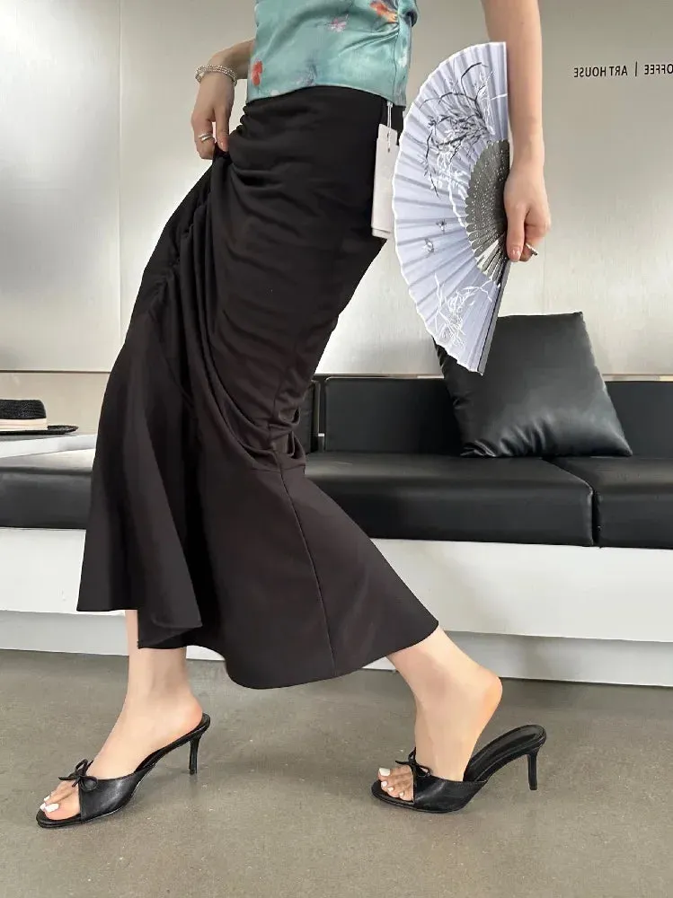 ADVBRIDGE  -  New Arrivals Summer Pink Butterfly-knot Woman Slippers Elegance Stripper Thin Low Heels Ladies Mules Slides Shoes