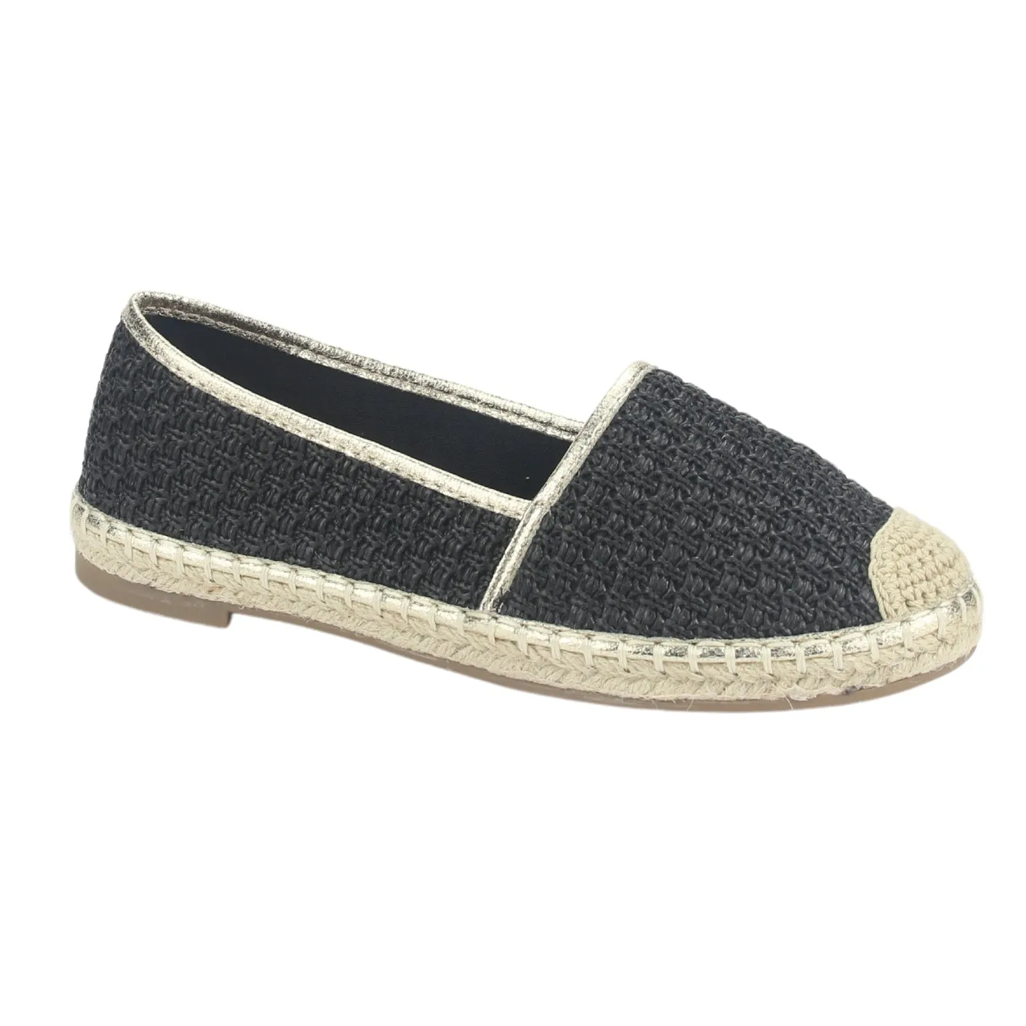 Alpargatas Chalada Mujer Poetto-1 Negro Casual