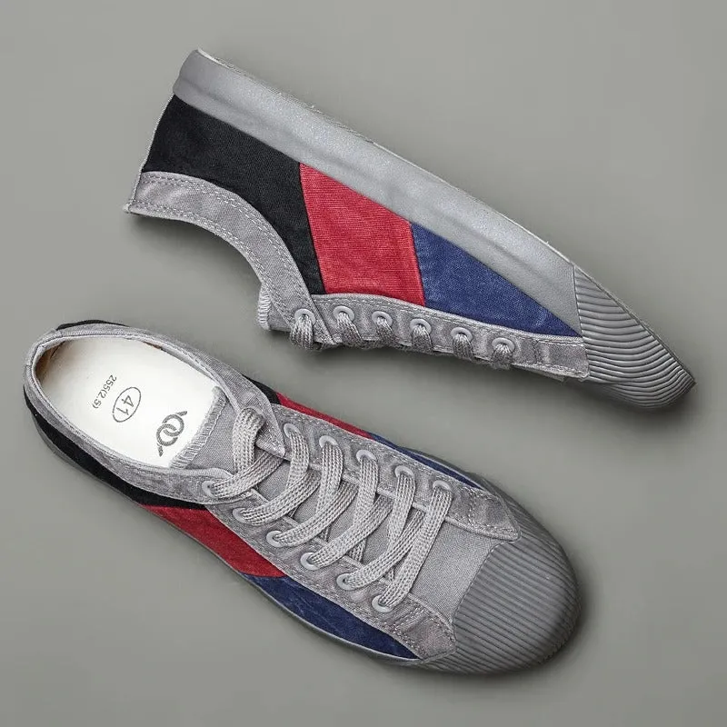 Andrew | Claude Monet Low-Top Canvas Sneakers
