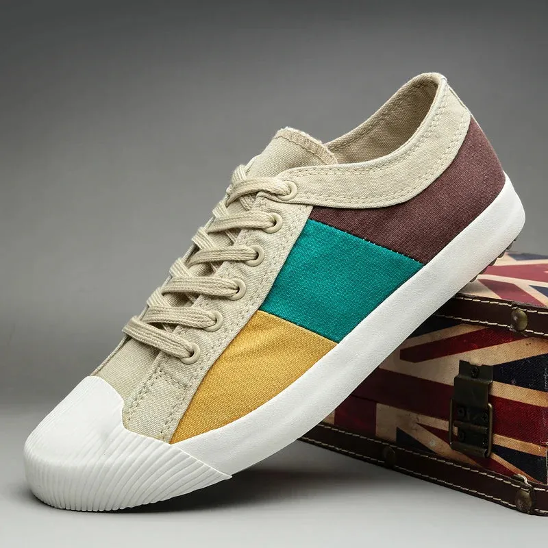 Andrew | Claude Monet Low-Top Canvas Sneakers