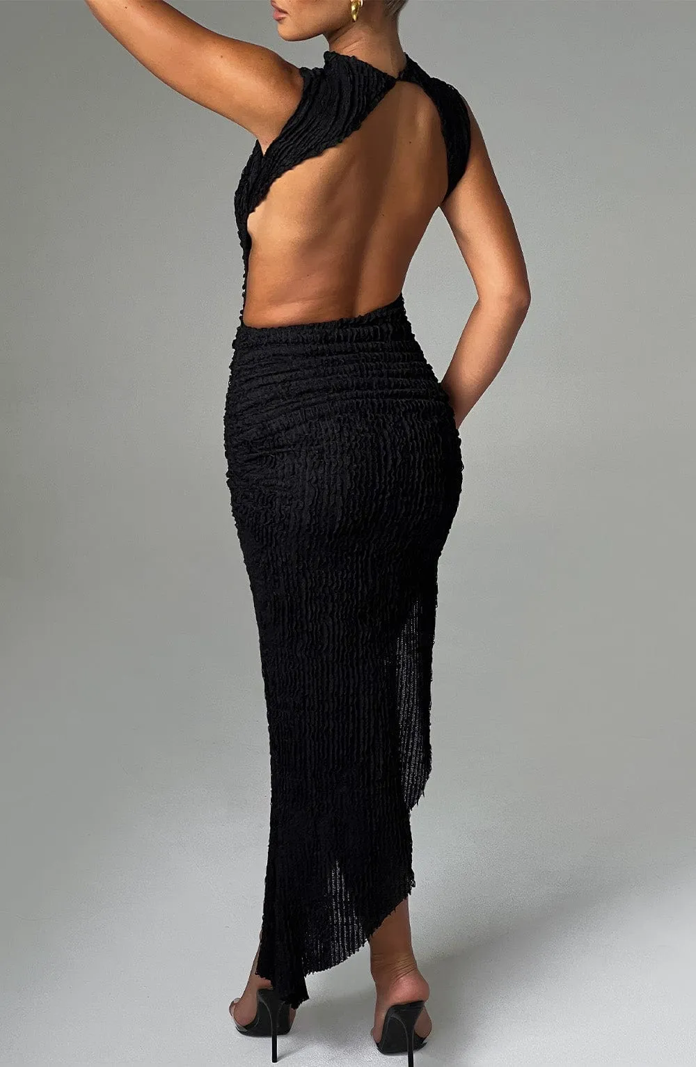 Artemis Midi Dress - Black