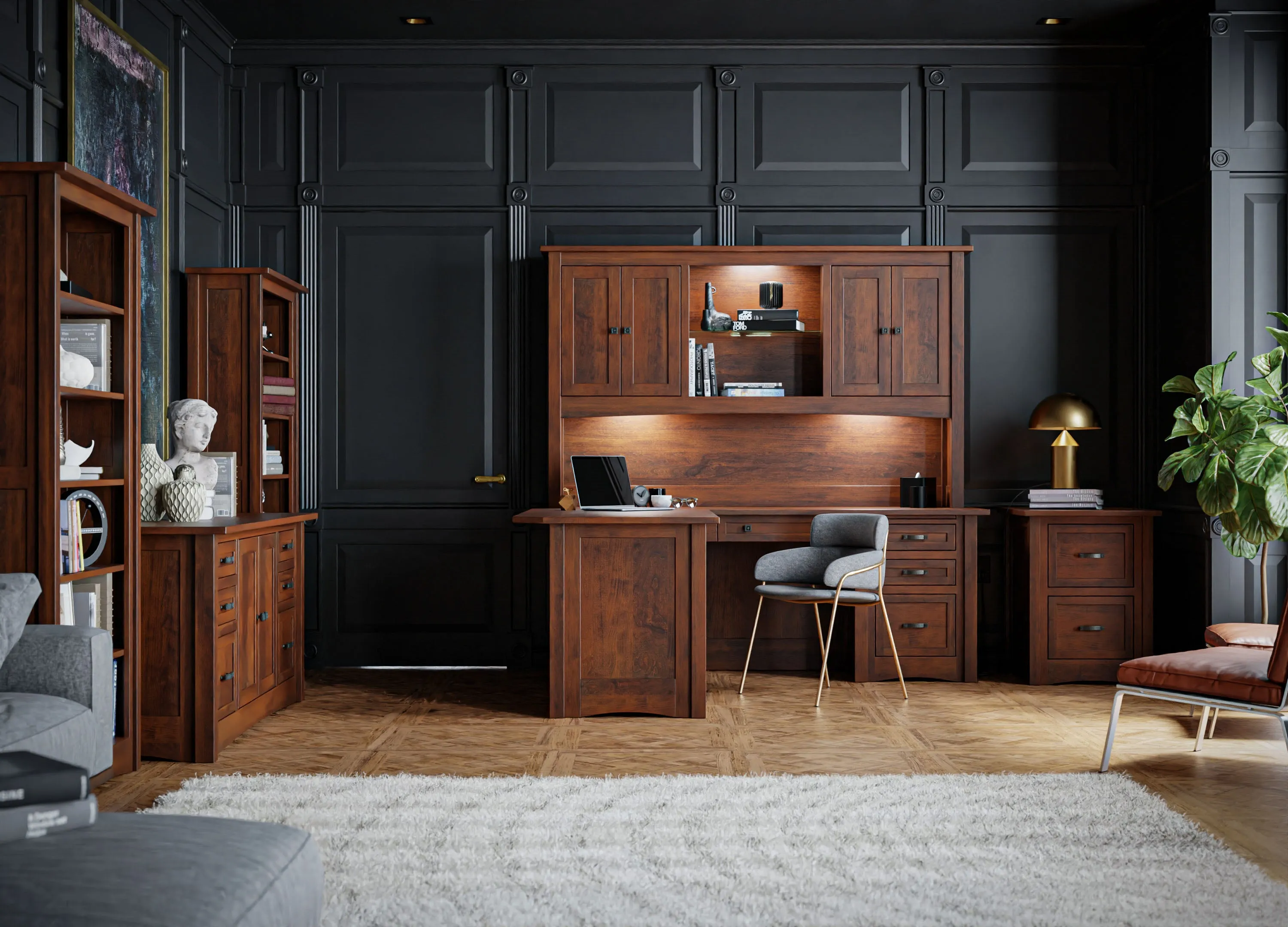 Aspen - Amish Hardwood 2 Door Credenza