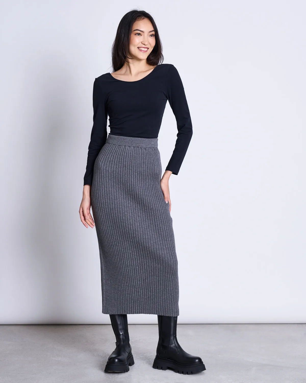 BALLERINA LONGSLEEVE LEON SOFT BLACK GOTS