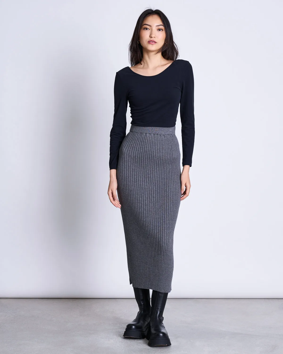 BALLERINA LONGSLEEVE LEON SOFT BLACK GOTS