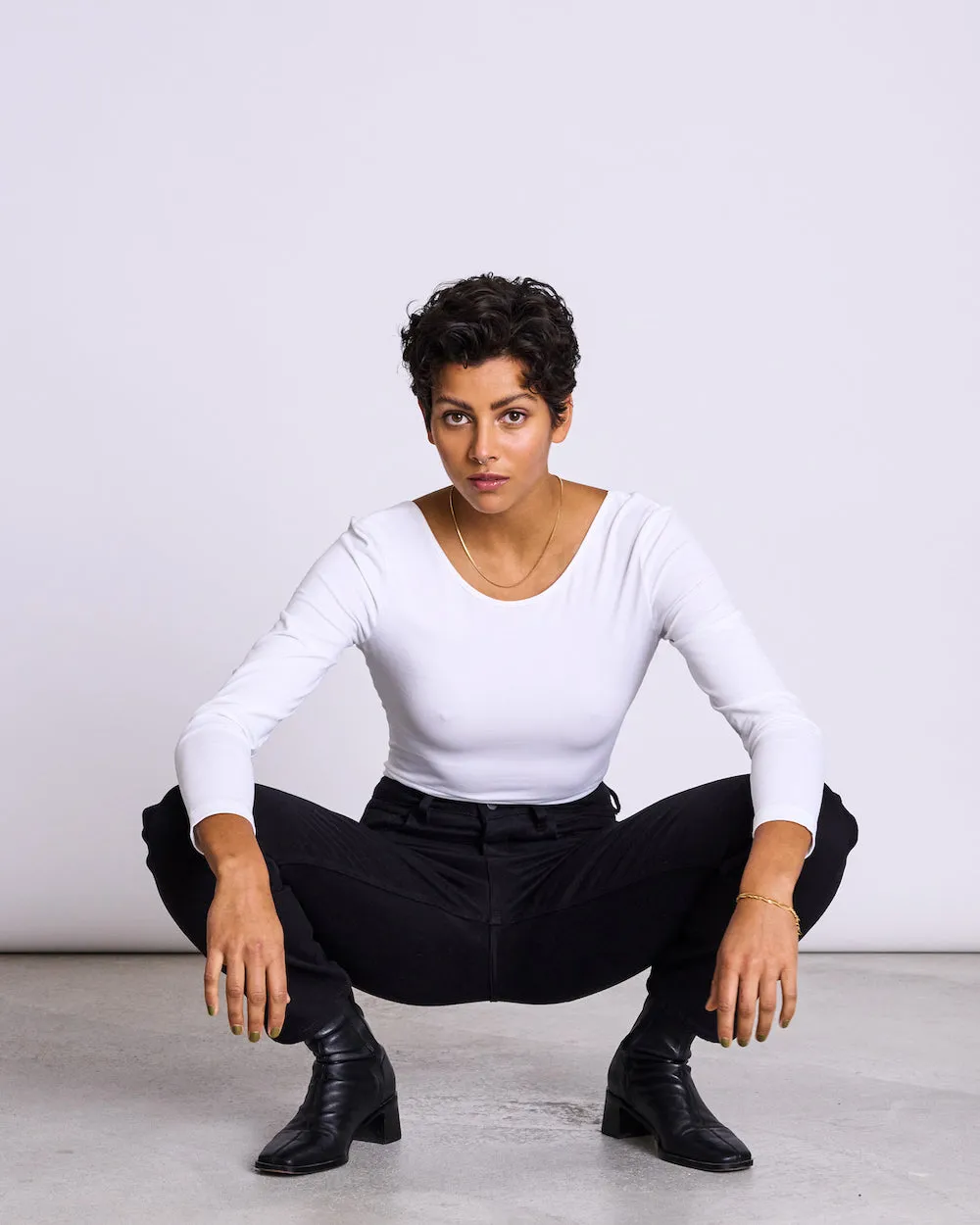 BALLERINA LONGSLEEVE LEON SOFT WHITE GOTS