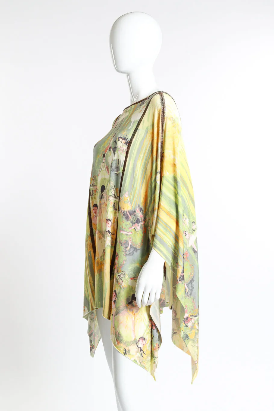 Ballerina Print Poncho