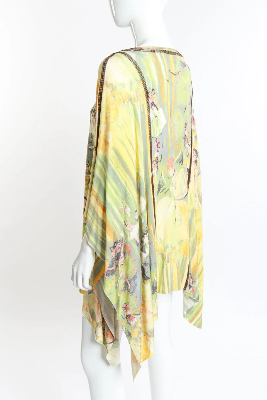 Ballerina Print Poncho