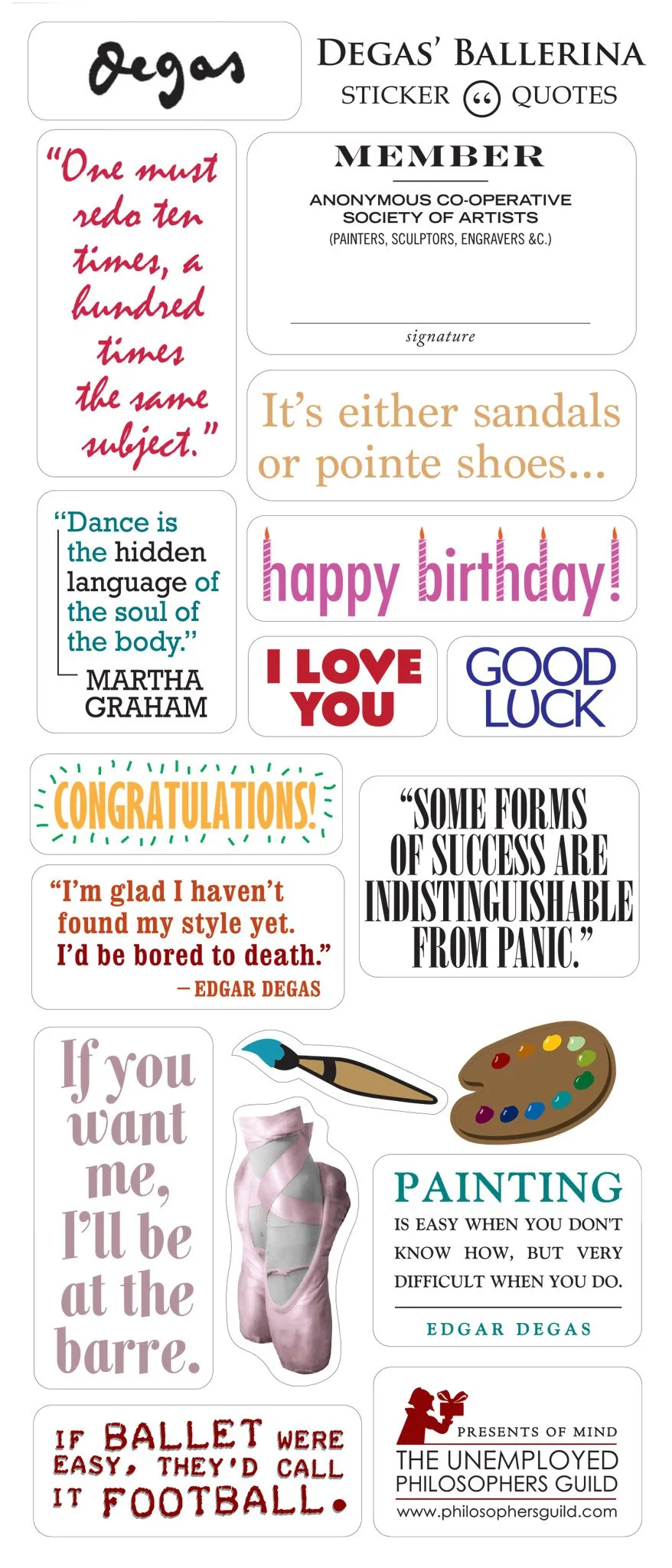 Ballerina - Quotable Notable Card