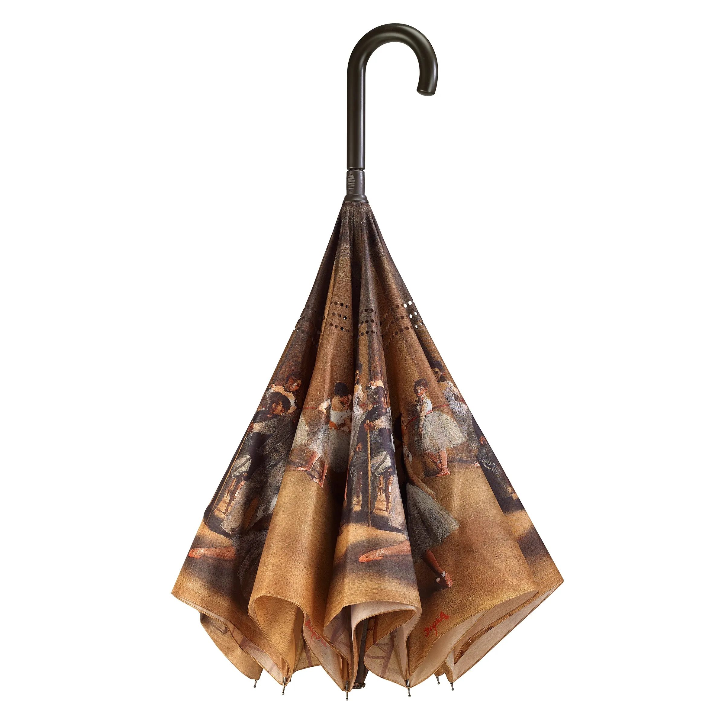 Ballerinas Stick Umbrella Reverse Close