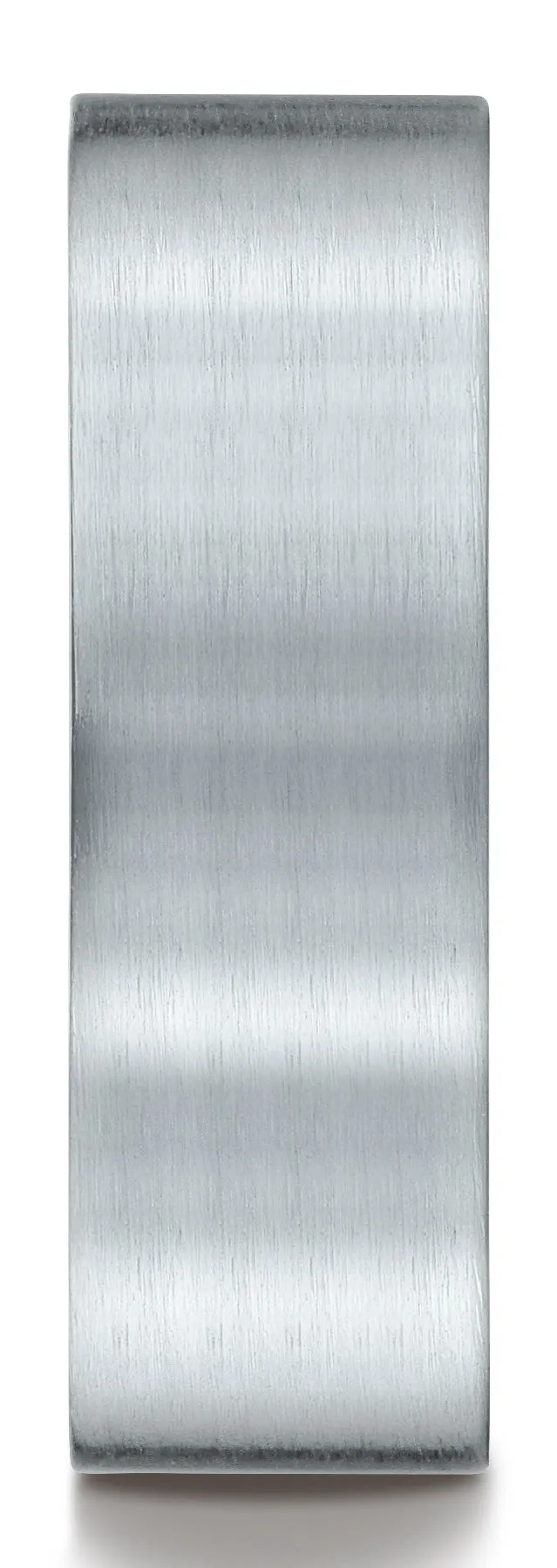 Benchmark 10k White Gold 7mm Comfort-Fit Satin-Finished Carved Design Band, (Sizes 4-15)