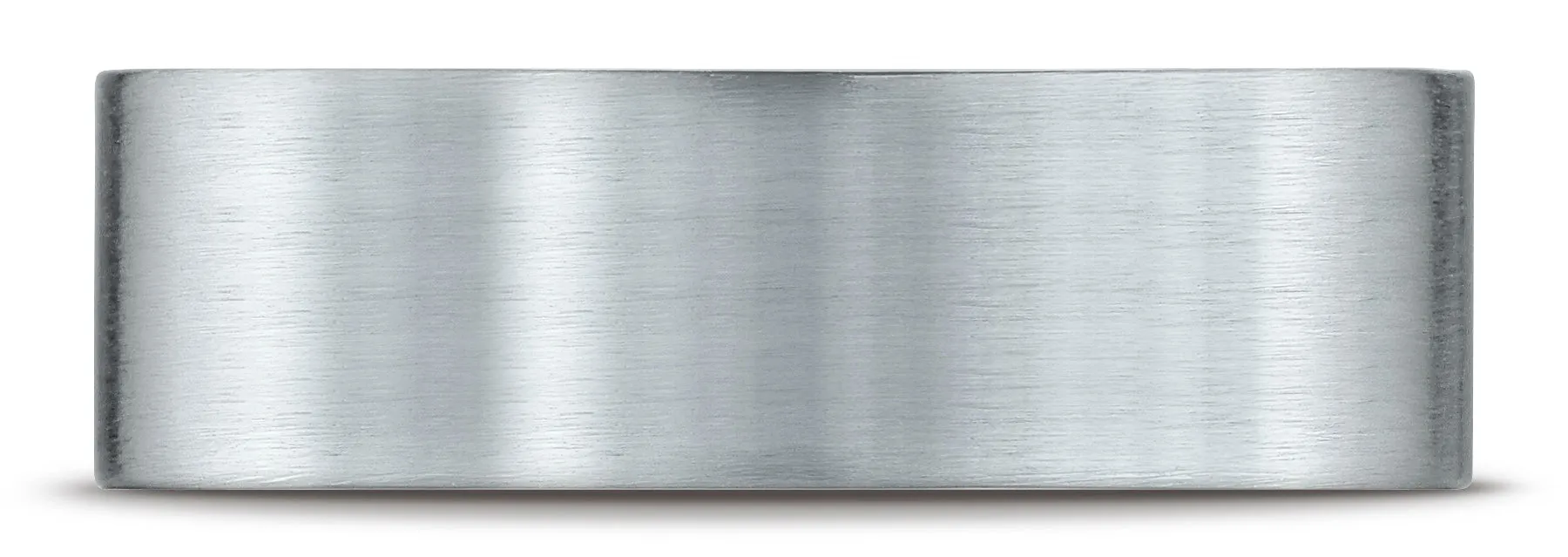 Benchmark 10k White Gold 7mm Comfort-Fit Satin-Finished Carved Design Band, (Sizes 4-15)