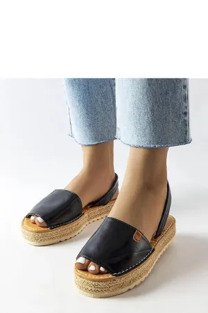 Black platform espadrilles