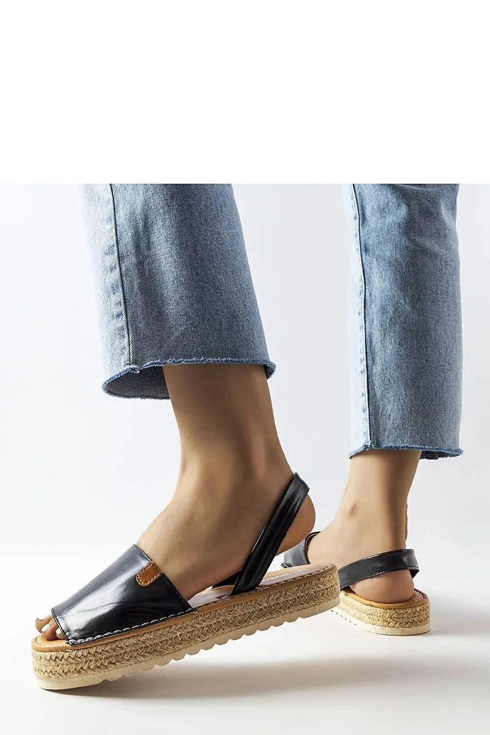 Black platform espadrilles