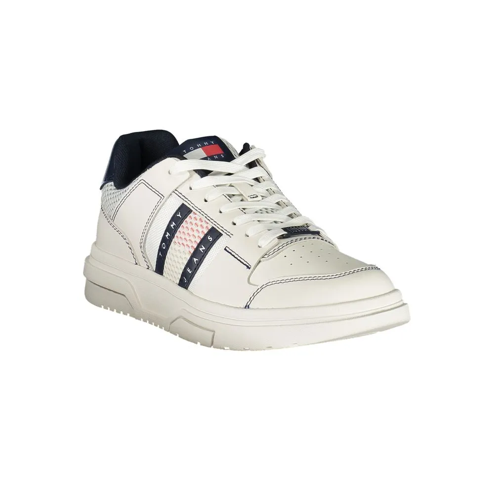 Blue Leather Men Sneaker