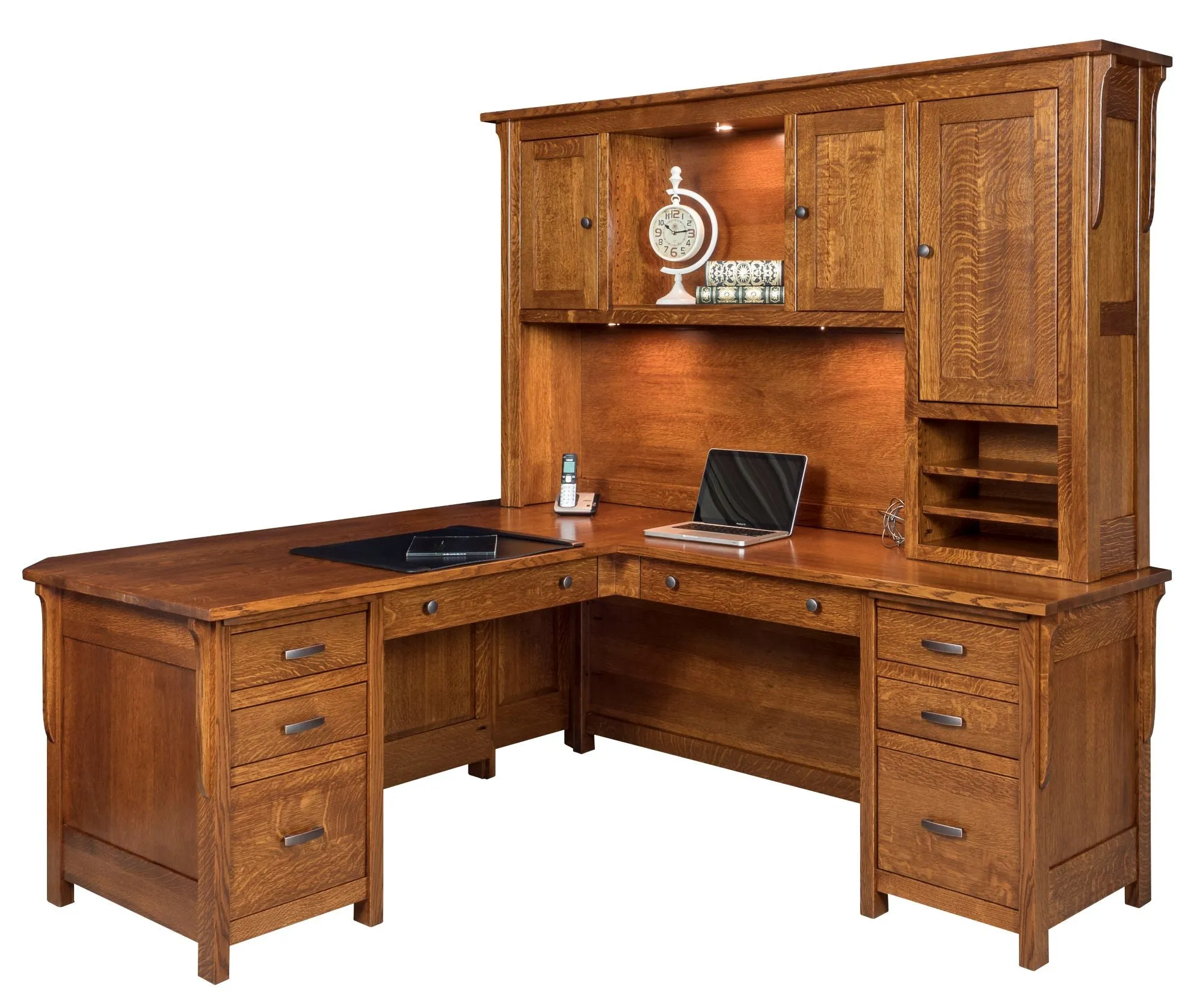 Boston- Amish Solid Wood Corner Desk
