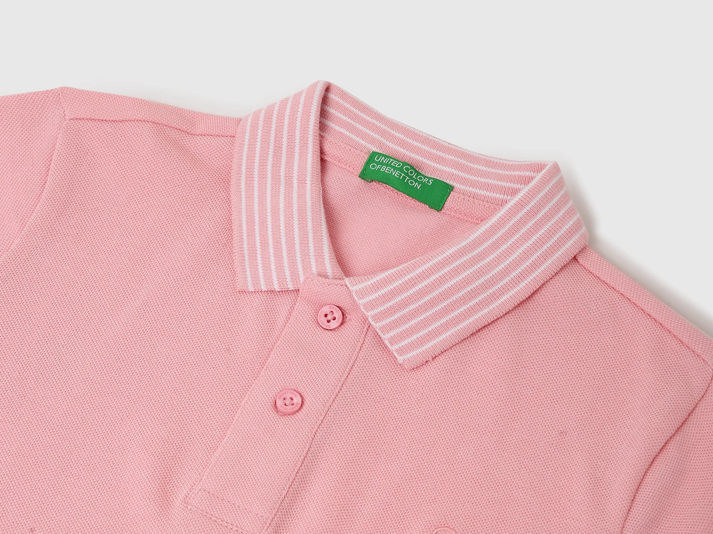 Boys Textured Polo Collar T-Shirt