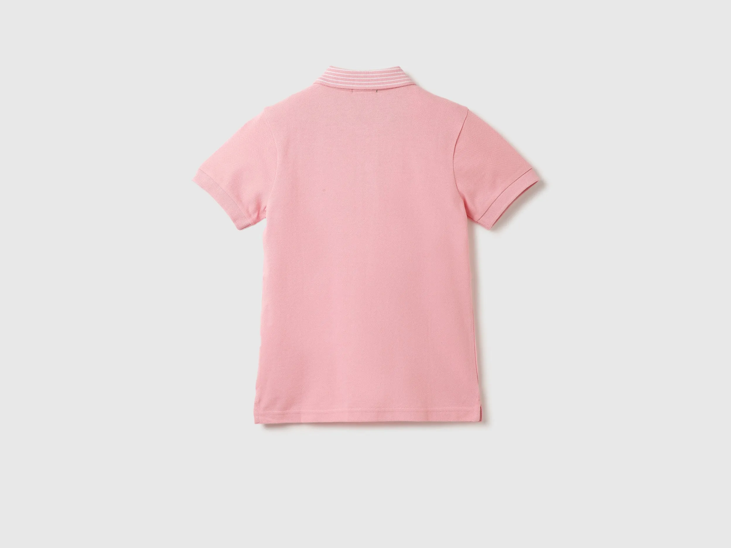 Boys Textured Polo Collar T-Shirt