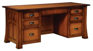 Bridgefort Mission - Amish Hardwood Executive Desk