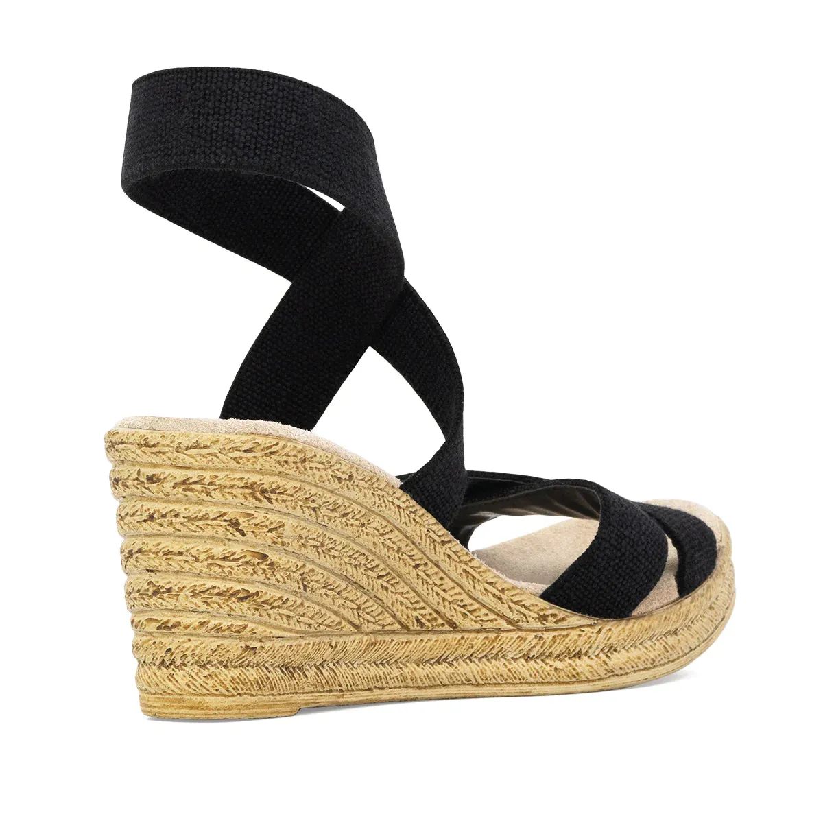 CHARLESTON SHOE FISHBURNE BLACK LINEN