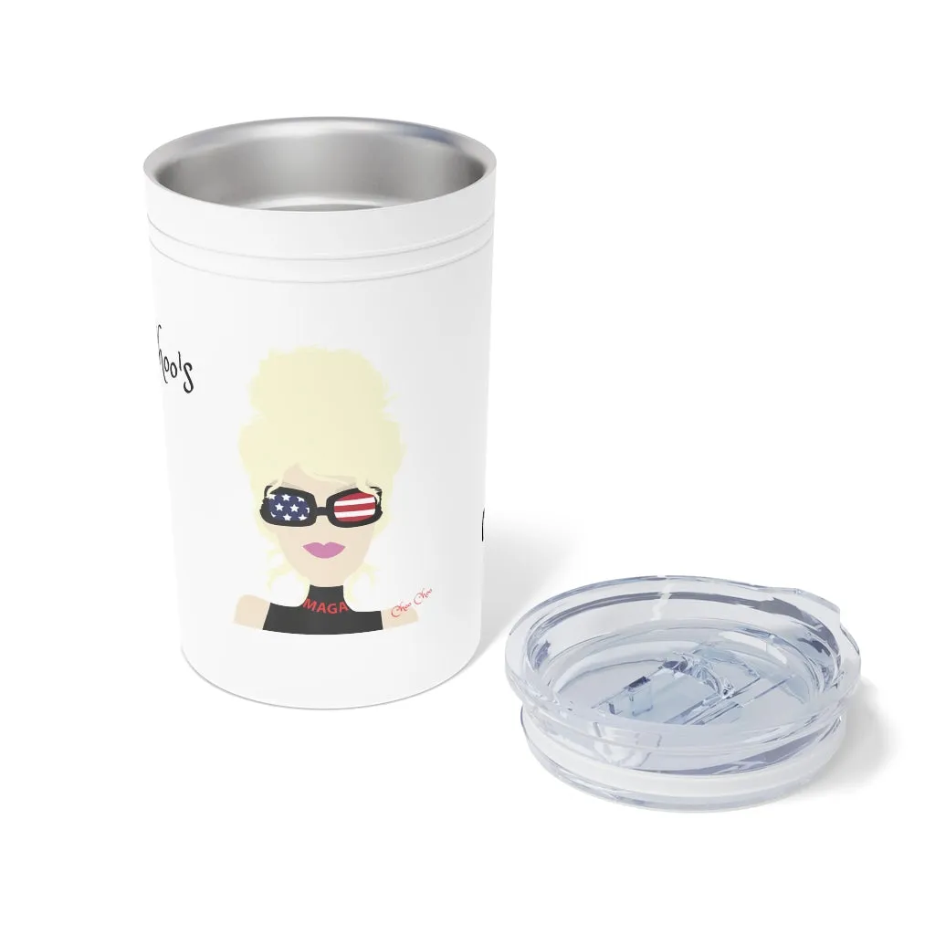 Chillin @ Choo's Choo Choo Logo CCN Vacuum Tumbler & Insulator, 11oz.
