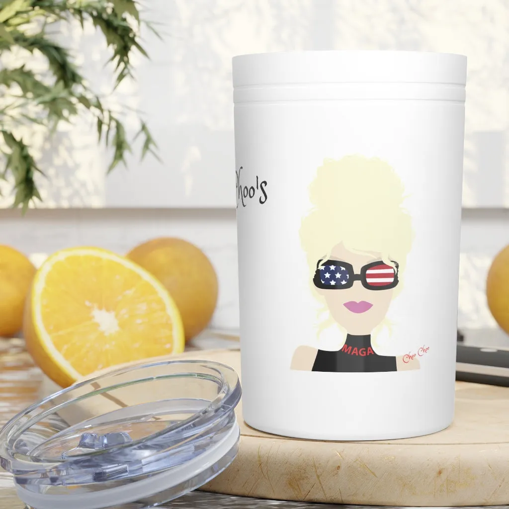 Chillin @ Choo's Choo Choo Logo CCN Vacuum Tumbler & Insulator, 11oz.