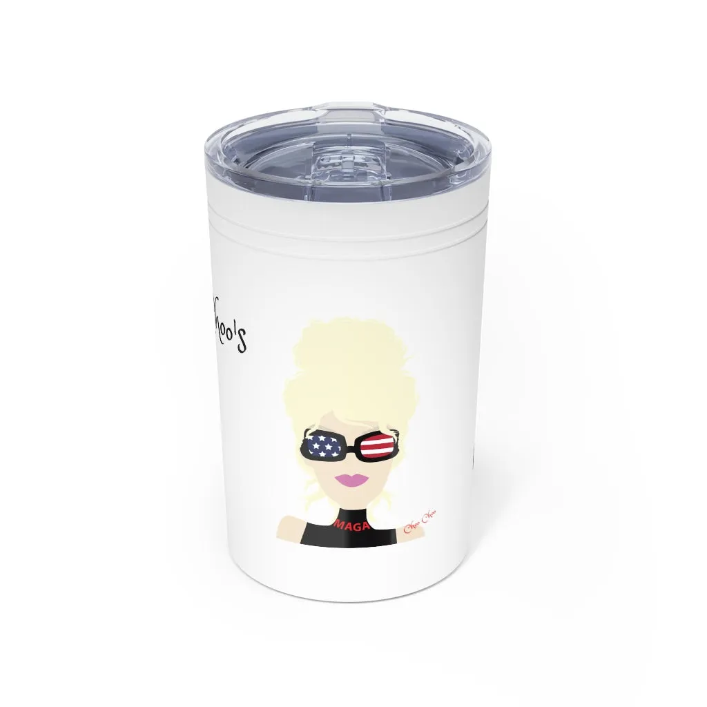 Chillin @ Choo's Choo Choo Logo CCN Vacuum Tumbler & Insulator, 11oz.