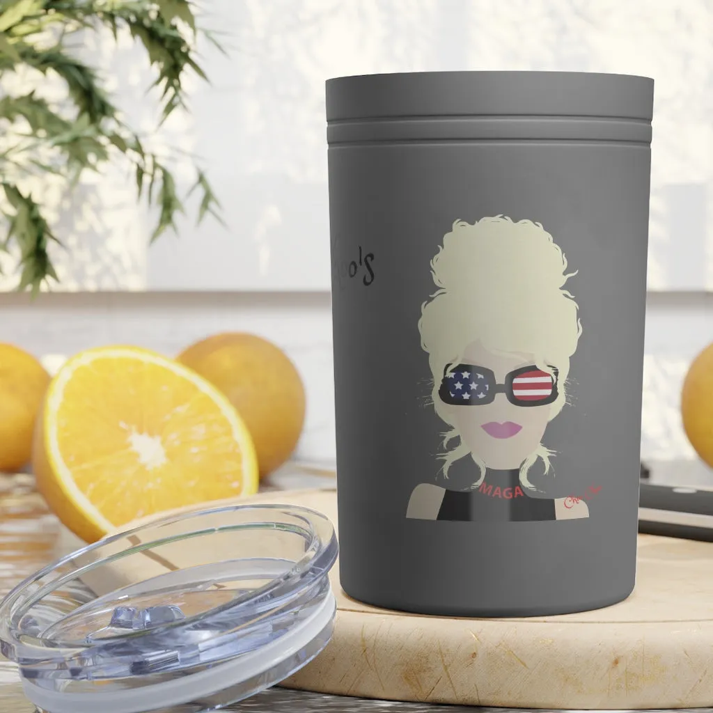 Chillin @ Choo's Choo Choo Logo CCN Vacuum Tumbler & Insulator, 11oz.