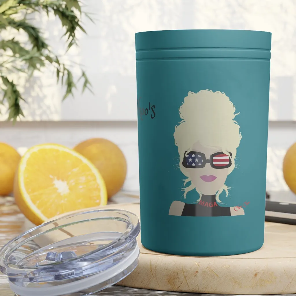 Chillin @ Choo's Choo Choo Logo CCN Vacuum Tumbler & Insulator, 11oz.