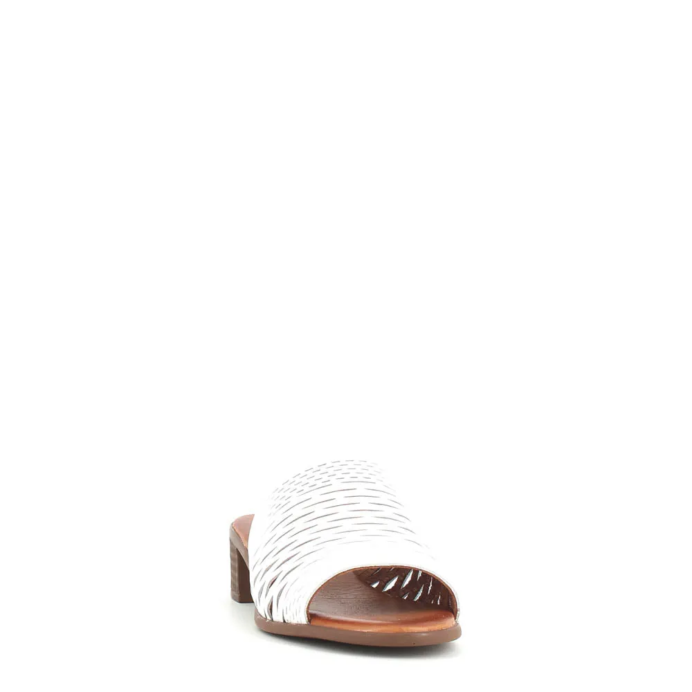 Cinders Edit Trellis Mule White
