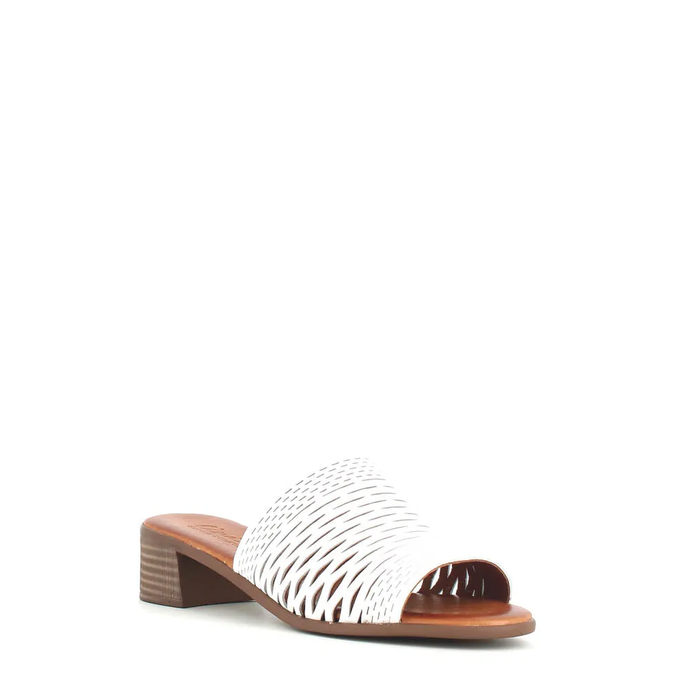 Cinders Edit Trellis Mule White