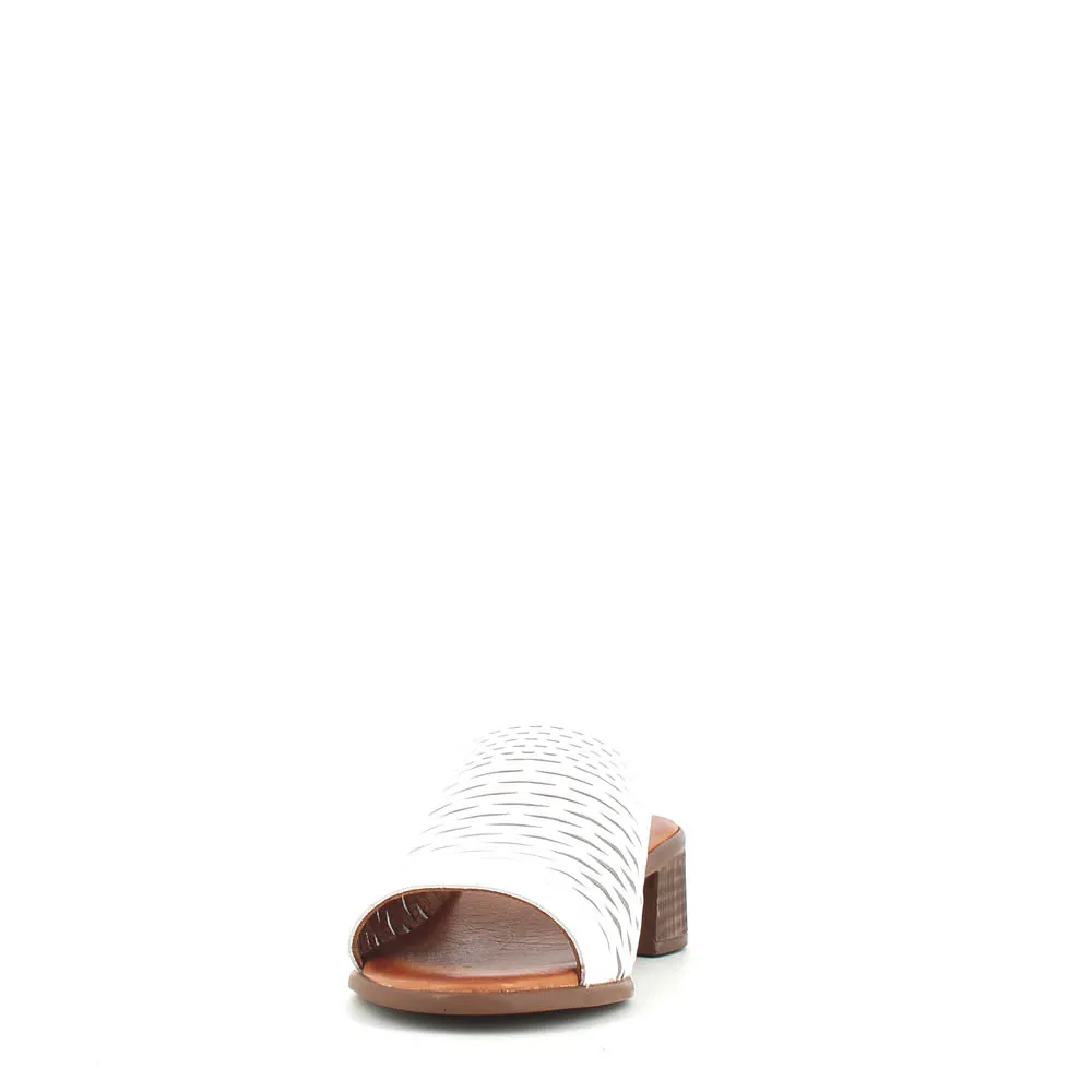 Cinders Edit Trellis Mule White