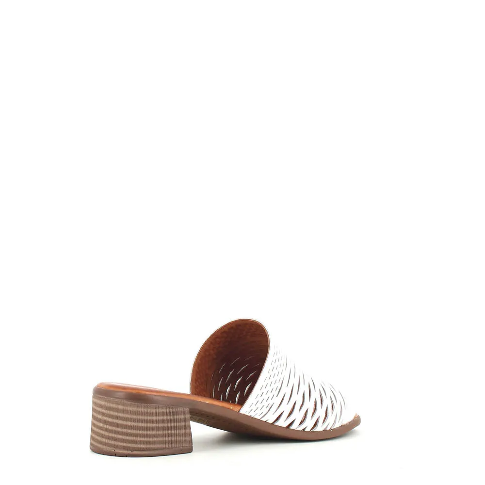 Cinders Edit Trellis Mule White