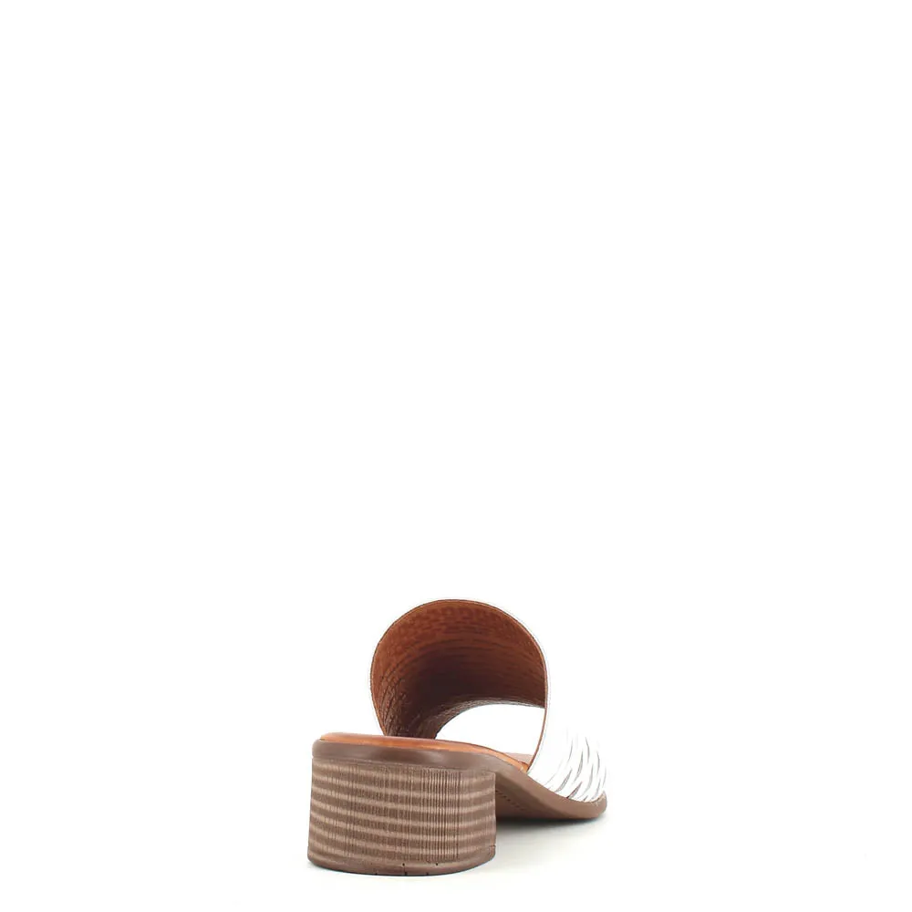 Cinders Edit Trellis Mule White