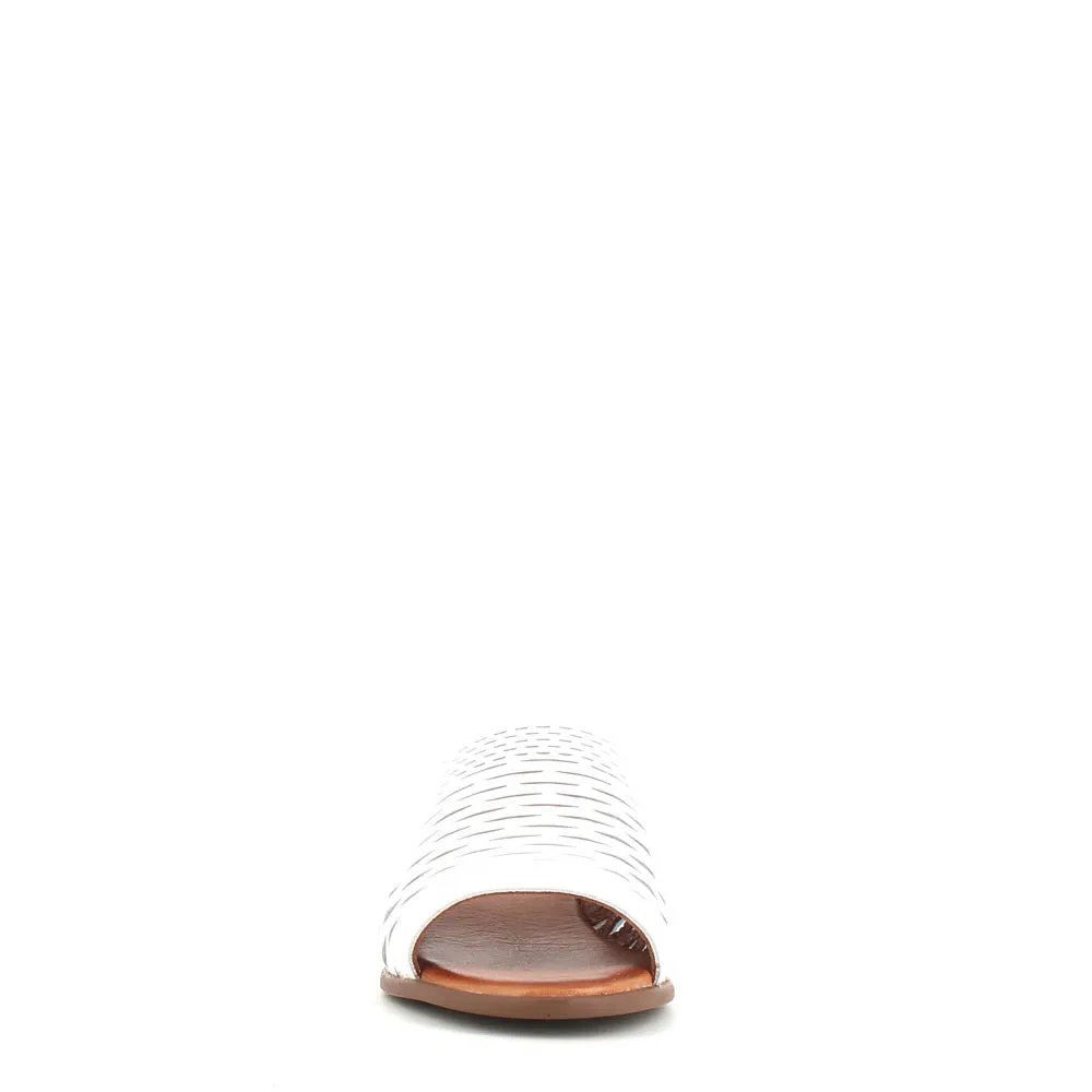 Cinders Edit Trellis Mule White