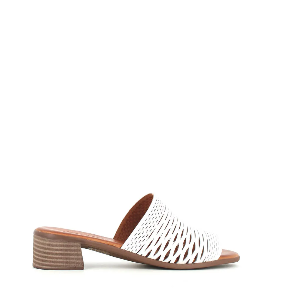 Cinders Edit Trellis Mule White