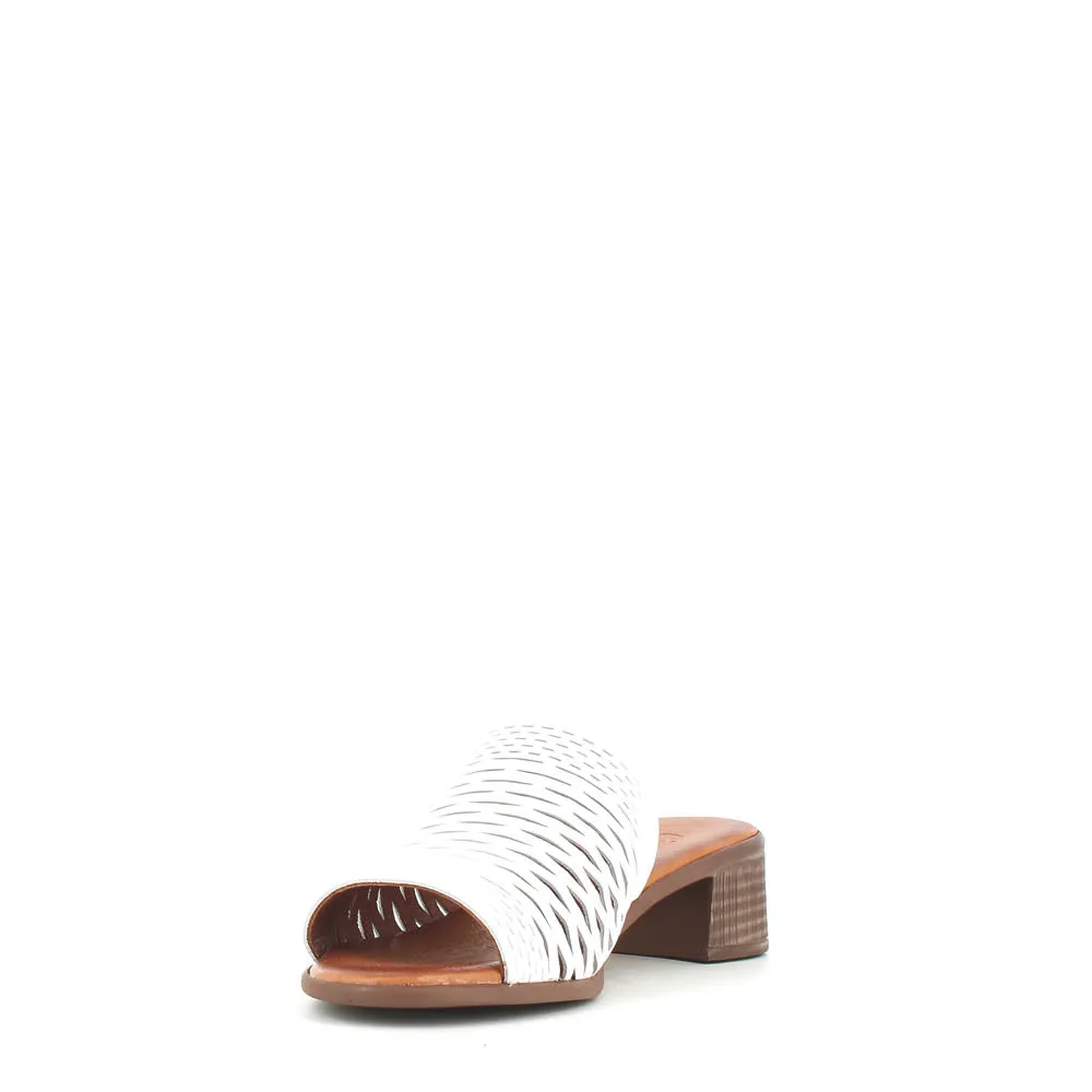 Cinders Edit Trellis Mule White