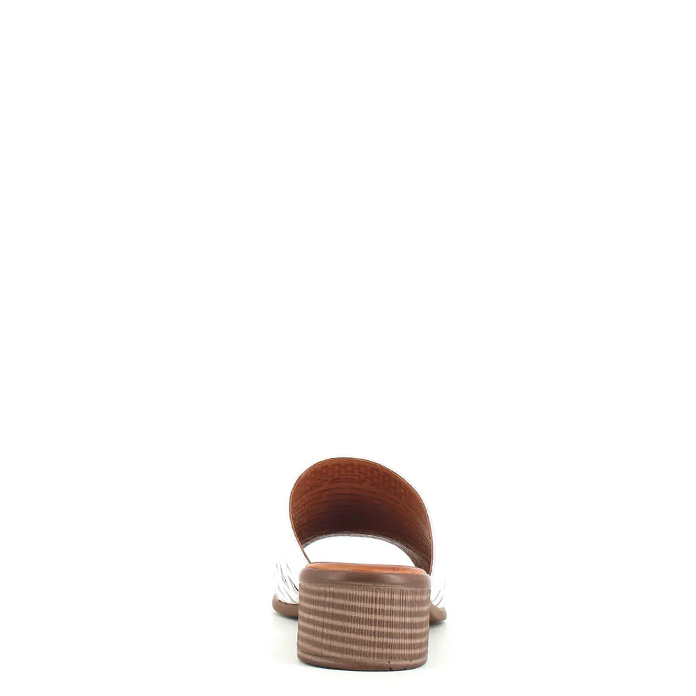 Cinders Edit Trellis Mule White