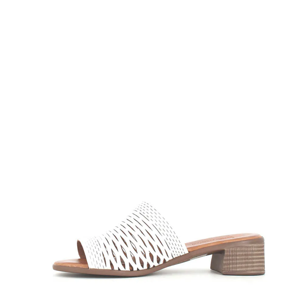Cinders Edit Trellis Mule White