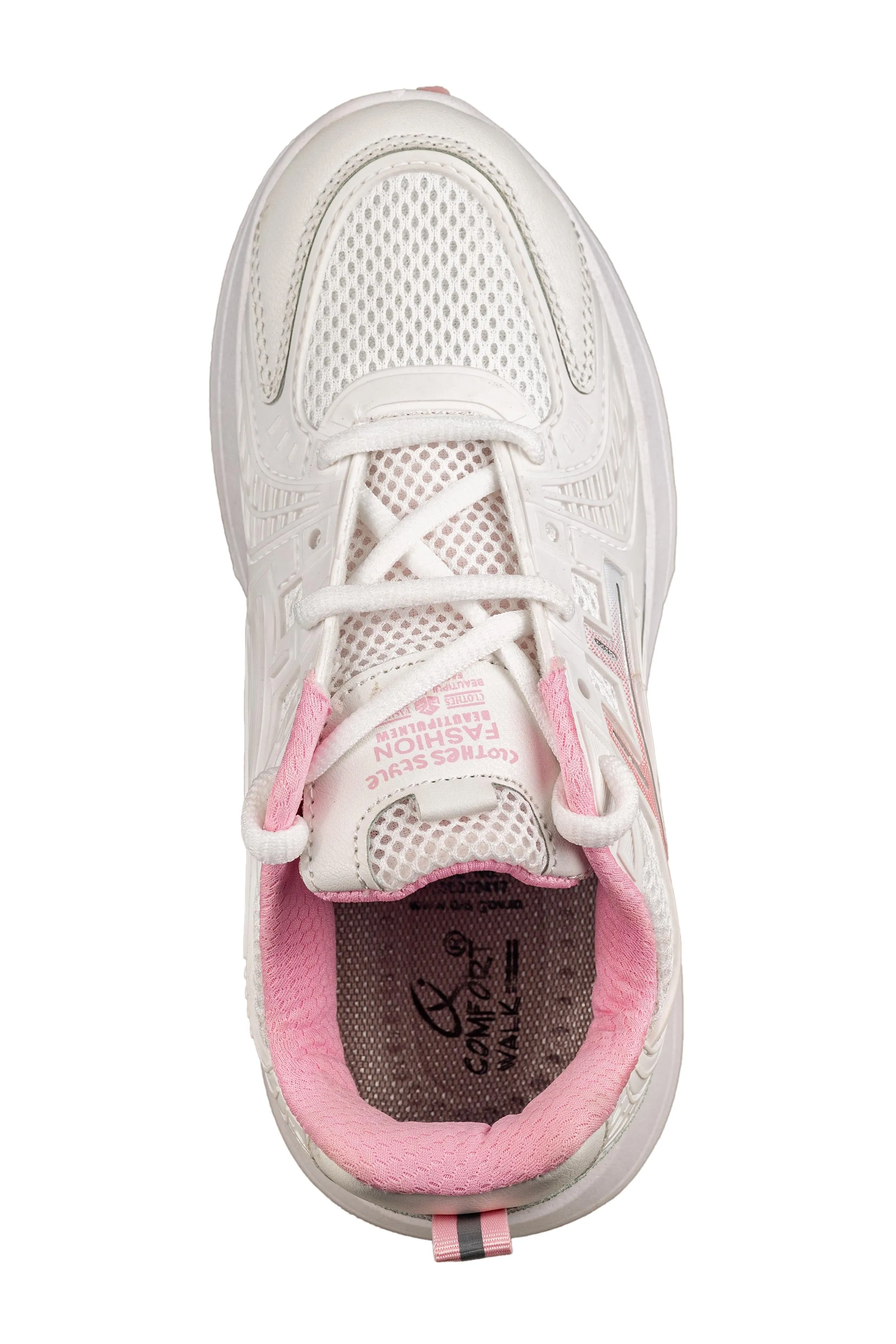 Comfort Walk Ladies Pink Sports Shoe