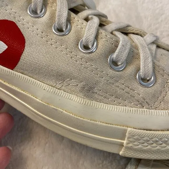 Comme des Garcons PLAY x Converse Hidden Heart Low Top Sneaker